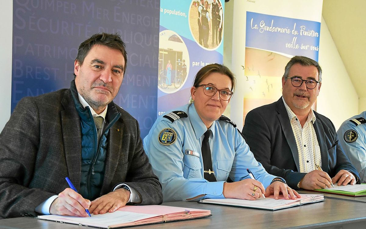 , Dans le Finist&egrave;re, la gendarmerie s&rsquo;engage &agrave; mieux prot&eacute;ger les &eacute;lus