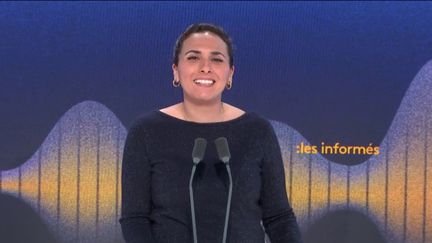 Salhia Brakhlia pr&eacute;sente les inform&eacute;s du matin, le 7 f&eacute;vrier 2024. (FRANCEINFO / RADIO FRANCE)