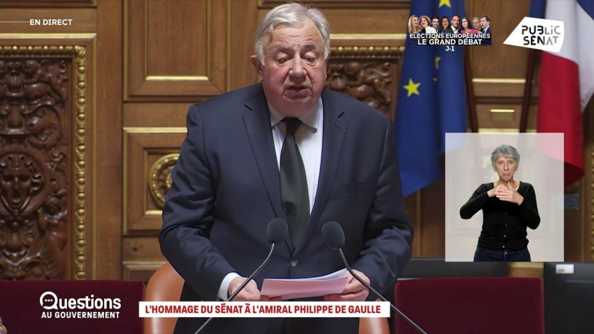 , Le S&eacute;nat rend hommage &agrave; Philippe de Gaulle, d&eacute;c&eacute;d&eacute; cette nuit
