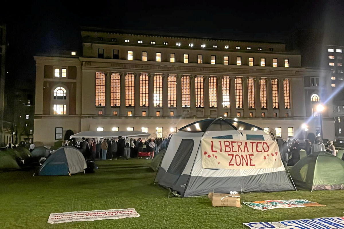 , Antis&eacute;mitisme : un &laquo; campement de solidarit&eacute; avec Gaza &raquo; &agrave; l&rsquo;universit&eacute; Columbia