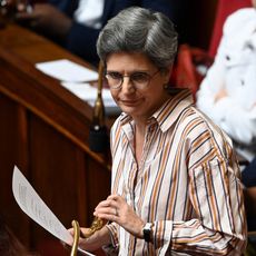 La d&eacute;put&eacute;e Nupes-EELV Sandrine Rousseau &agrave; l'Assembl&eacute;e nationale, le 2 ao&ucirc;t 2022.