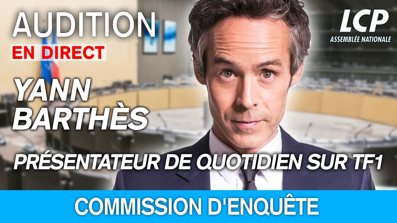 , &laquo;&nbsp;Le RN agresse les &eacute;quipes de Quotidien&nbsp;&raquo; : une audition piment&eacute;e pour Yann Barth&egrave;s &agrave; l&rsquo;Assembl&eacute;e