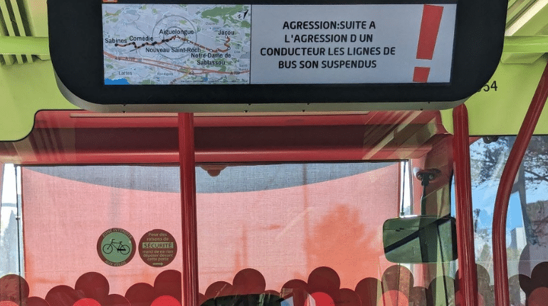 , Montpellier : circulation &agrave; l&rsquo;arr&ecirc;t apr&egrave;s l&rsquo;agression brutale d&rsquo;un chauffeur de bus, le maire s&rsquo;exprime