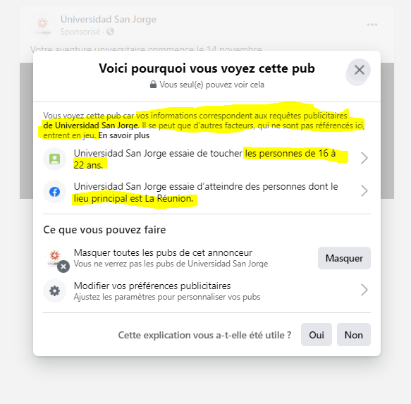 , Pourquoi voyez-vous ce message