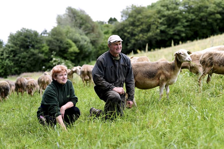 Jean-Pierre et Catherine Rouanet, &eacute;leveurs de brebis laiti&egrave;res pour Roquefort&nbsp;; "Il y a trop de client&eacute;lisme".