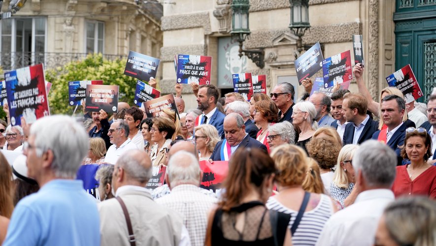 , Un rassemblement en silence et tr&egrave;s panach&eacute; pour dire non &agrave; l&rsquo;antis&eacute;mitisme &agrave; l&rsquo;appel du CRIF &agrave; Montpellier