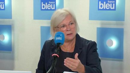 La ministre du Partenariat avec les territoires et de la D&eacute;centralisation, Catherine Vautrin, invit&eacute;e de l'&eacute;mission "Ma France" sur France Bleu, le 26 septembre 2024. (FRANCE BLEU / RADIO FRANCE)