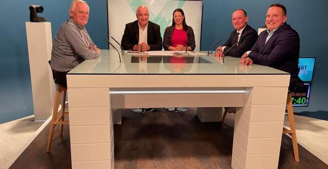 photo gilles leproust, maire d&rsquo;allonnes, emmanuel franco, maire d&rsquo;etival-l&egrave;s-le mans, et&nbsp;nicolas augereau, maire de fatines, ont particip&eacute; &agrave; l&rsquo;&eacute;mission mensuelle le d&eacute;bat sarthois sur lmtv. &copy; ouest-france 