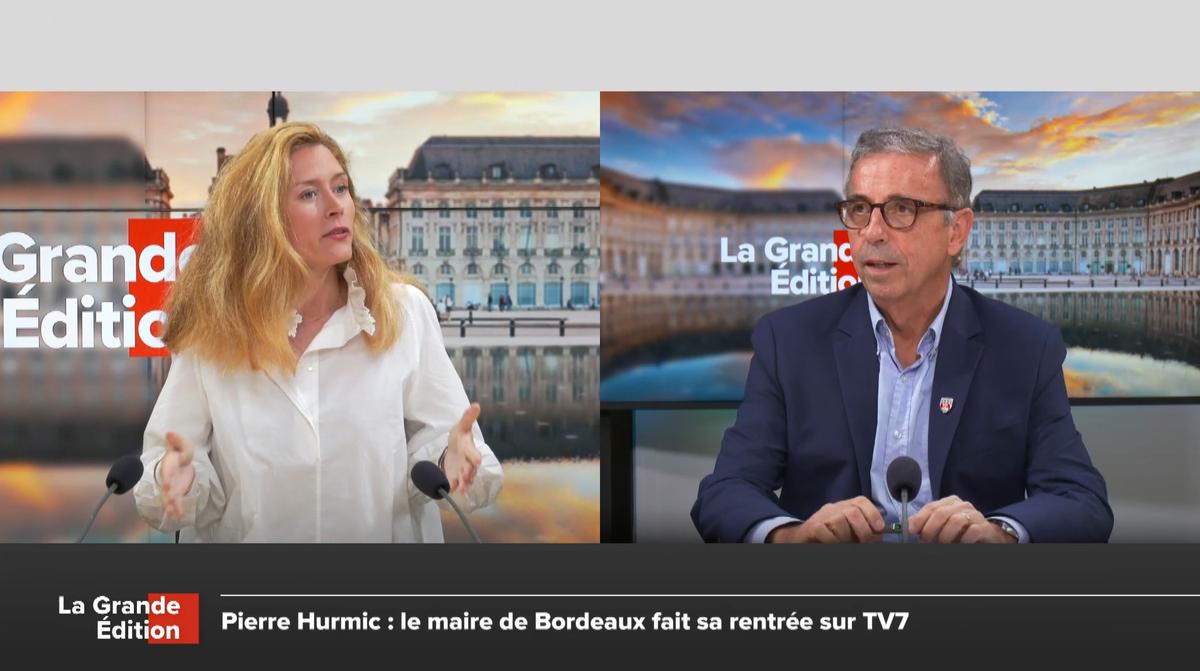 , Vid&eacute;o. Pierre Hurmic : le maire de Bordeaux fait sa rentr&eacute;e sur TV7