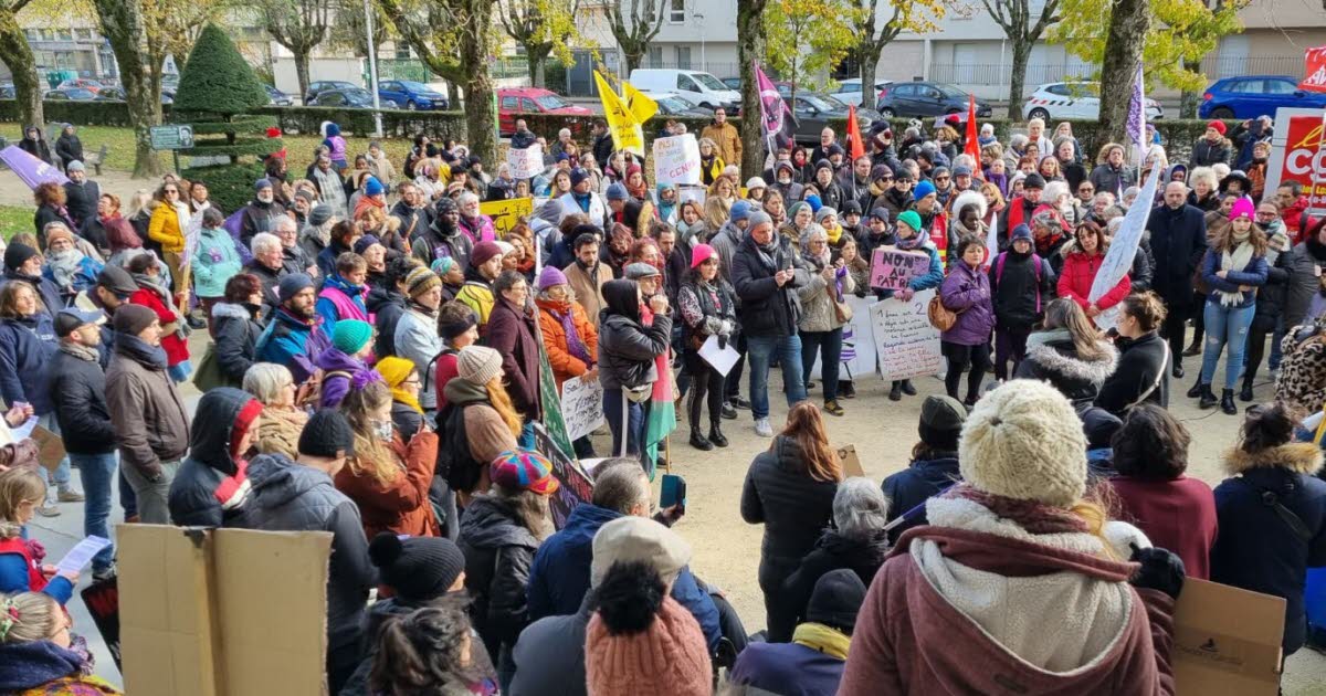 , Bourg-en-Bresse 350 personnes r&eacute;unies pour d&eacute;noncer les violences faites aux femmes