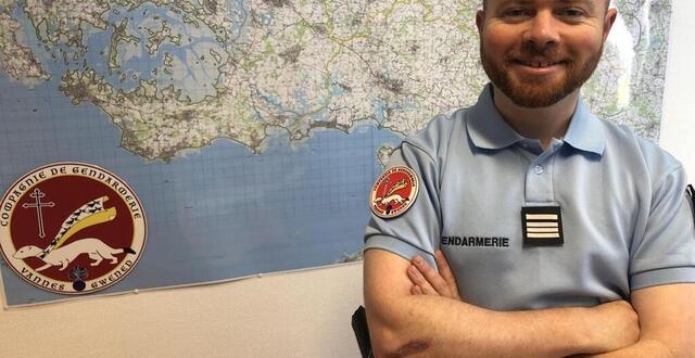 photo le chef d&rsquo;escadron fabien dutartre, commandant de la compagnie de gendarmerie d&eacute;partementale de vannes. &copy; ouest-france 