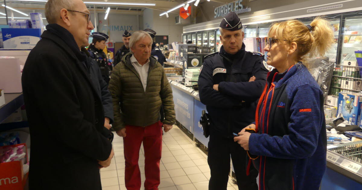 , Haute-Loire Apr&egrave;s l&rsquo;agression des employ&eacute;es d&rsquo;Aldi, le dispositif de s&eacute;curit&eacute; autour des commerces renforc&eacute;