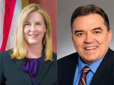 Melissa Hortman et John Hoffman.