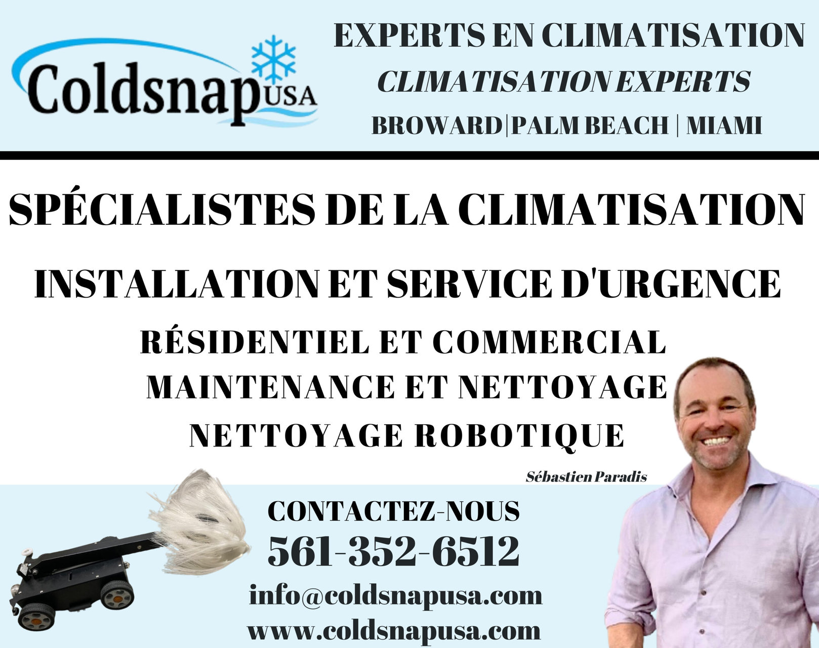 Climatisation / Air Conditionn&eacute; en Floride (r&eacute;paration et installation) en Fran&ccedil;ais / Qu&eacute;b&eacute;cois, Canadien
