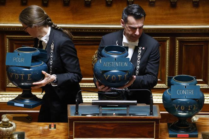 Lors d&rsquo;un vote au S&eacute;nat, en janvier&nbsp;2025.