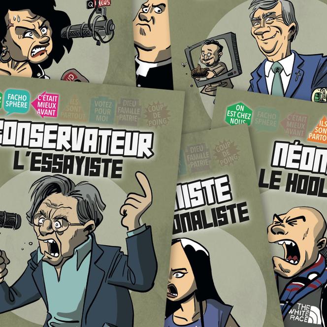 Cartes du jeu &laquo;&nbsp;Fachorama&nbsp;&raquo;, dessin&eacute;es par l&rsquo;illustrateur Boutanox.