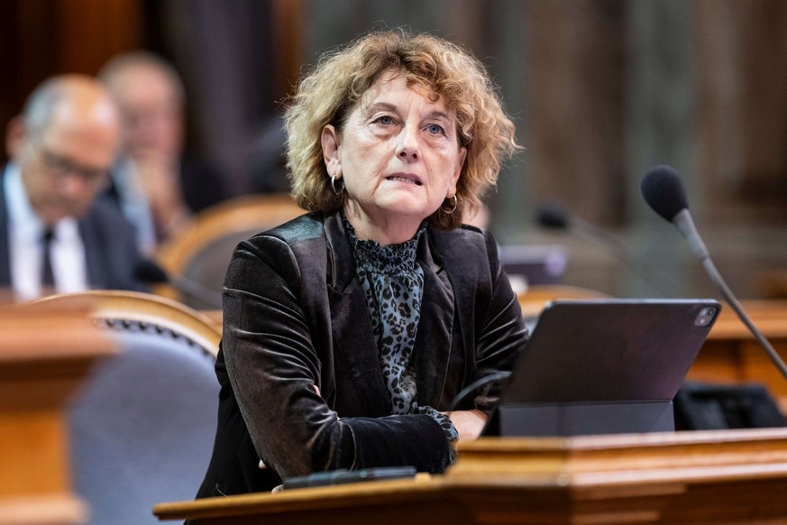 La conseill&egrave;re aux Etats valaisanne, Marianne Maret (Centre).