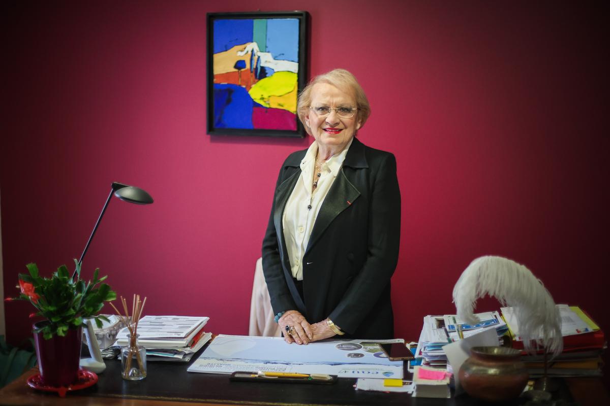 Françoise Laborde, maire de La Sauvetat-sur-Lède, et doyenne des premiers magistrats de département.