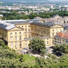 Vue a&eacute;rienne du palais de justice de Metz, en Moselle.